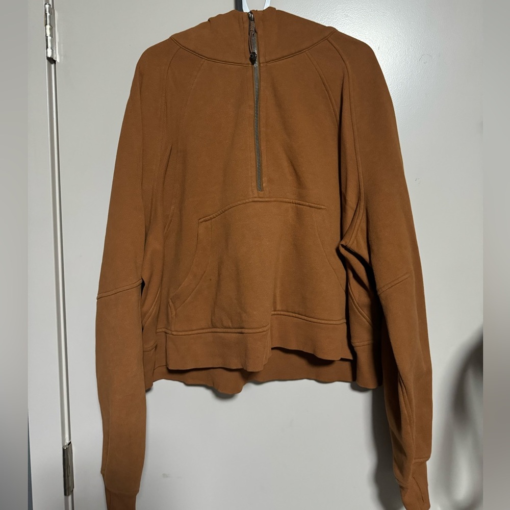 Lululemon quarter zip cropped scuba hoodie